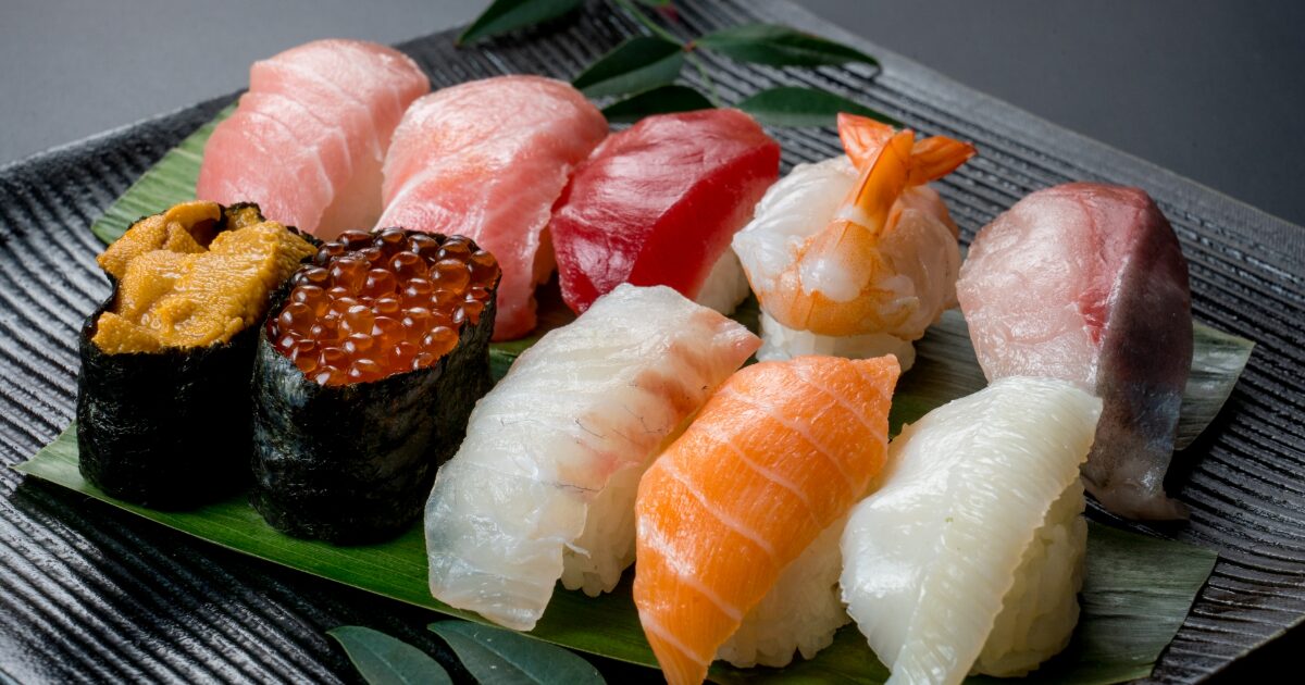 高級寿司盛り合わせ中トロイクラウニえび