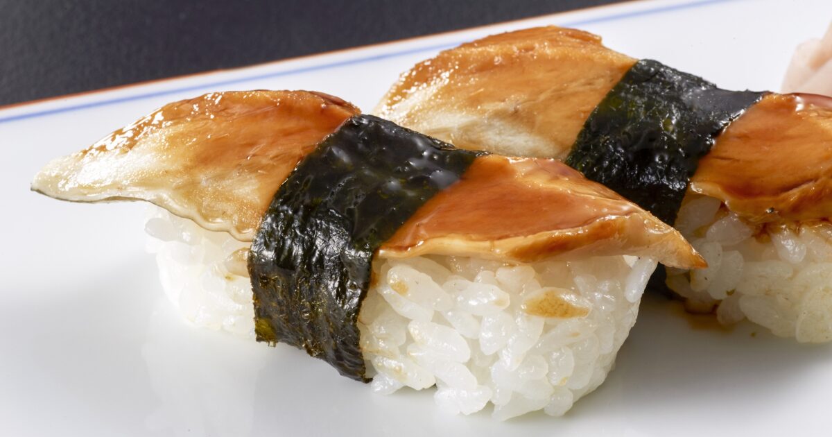 煮穴子の握り寿司二貫